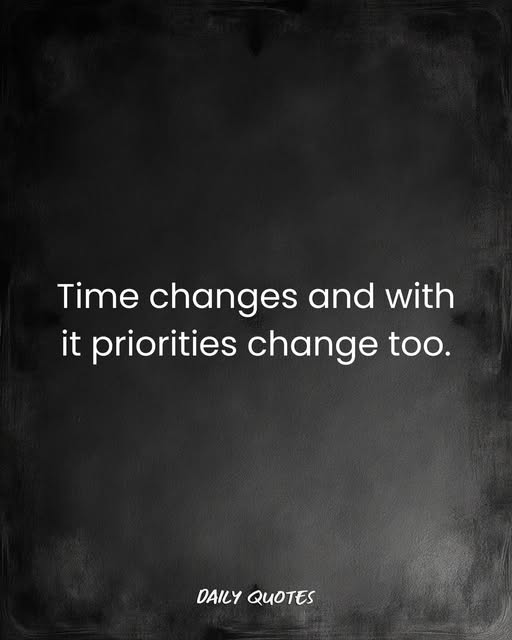 Quote about changing priorities — reflecting on why Ren music led to a sabbatical